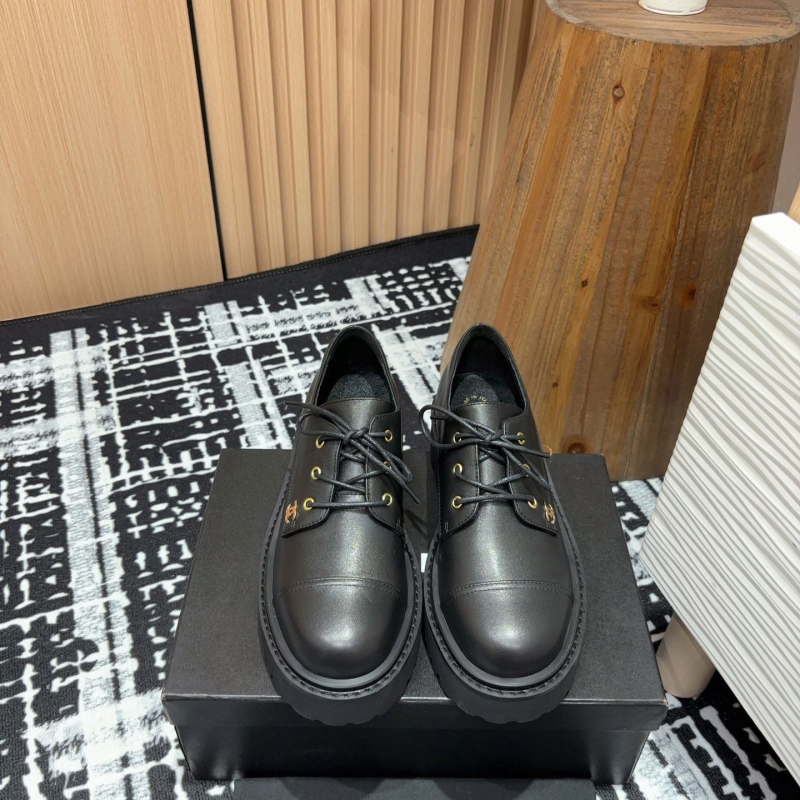 Ch*el leather shoes